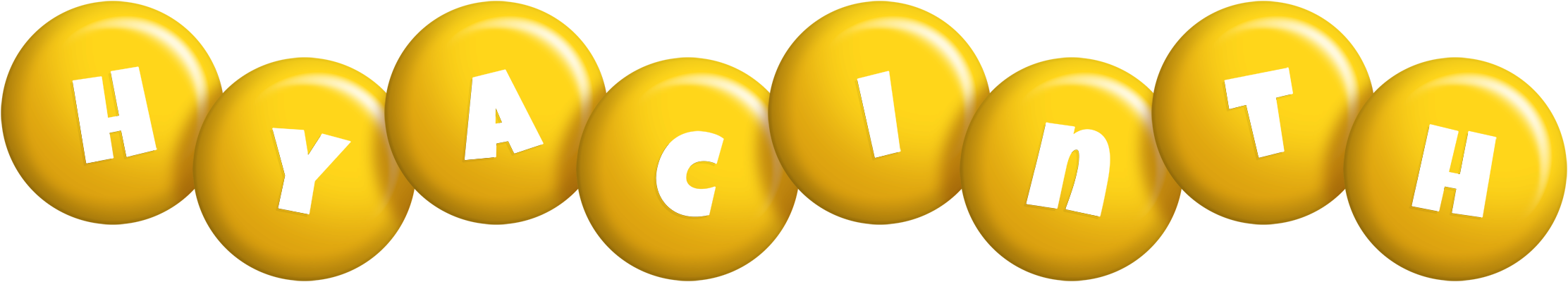 Hyacinth candy-yellow logo