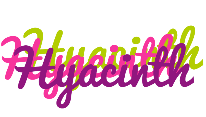 Hyacinth flowers logo