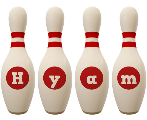 Hyam bowling-pin logo