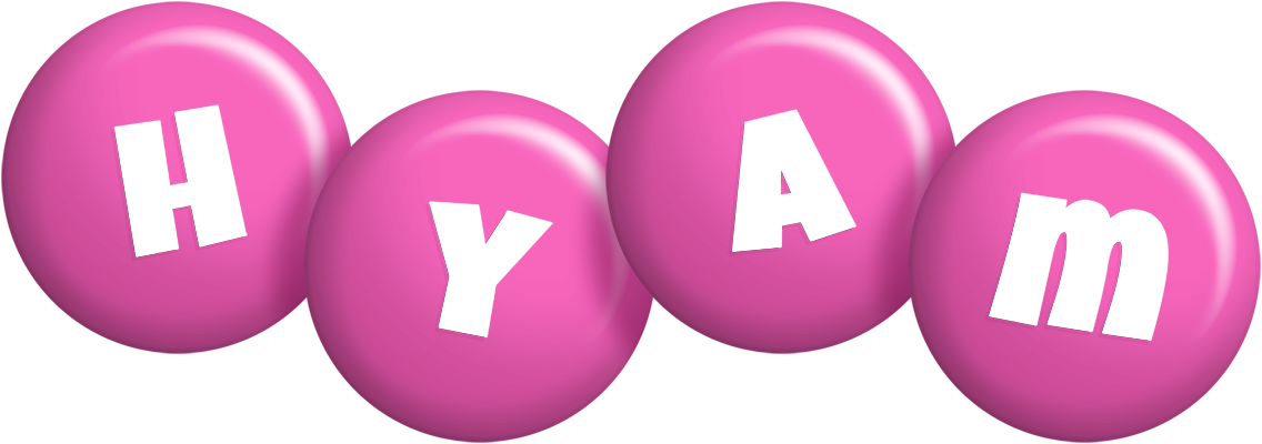Hyam candy-pink logo