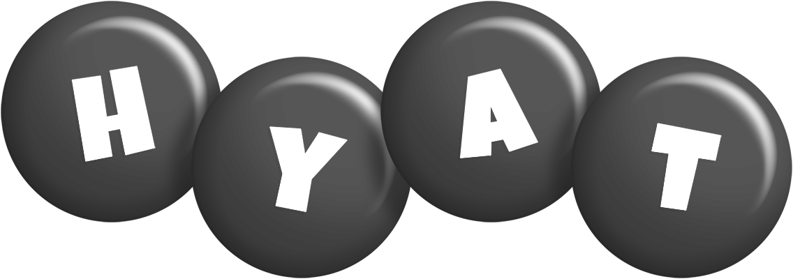 Hyat candy-black logo