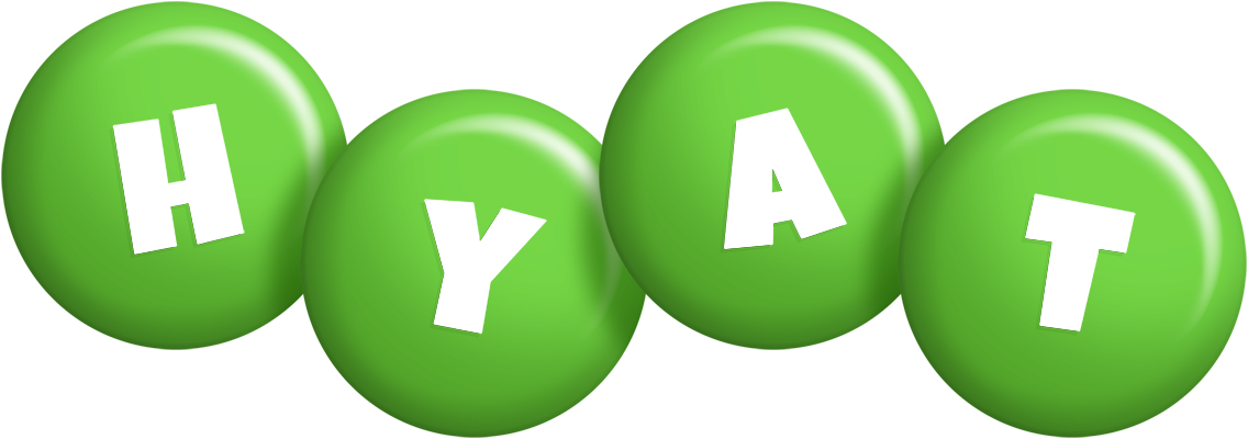 Hyat candy-green logo