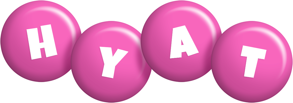Hyat candy-pink logo