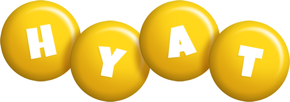 Hyat candy-yellow logo