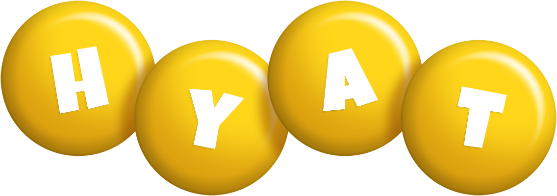 Hyat candy-yellow logo