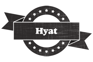 Hyat grunge logo