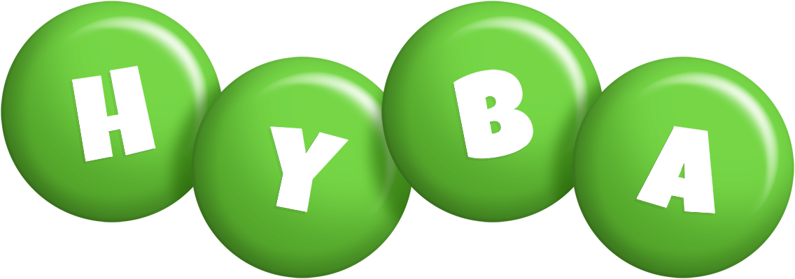 Hyba candy-green logo
