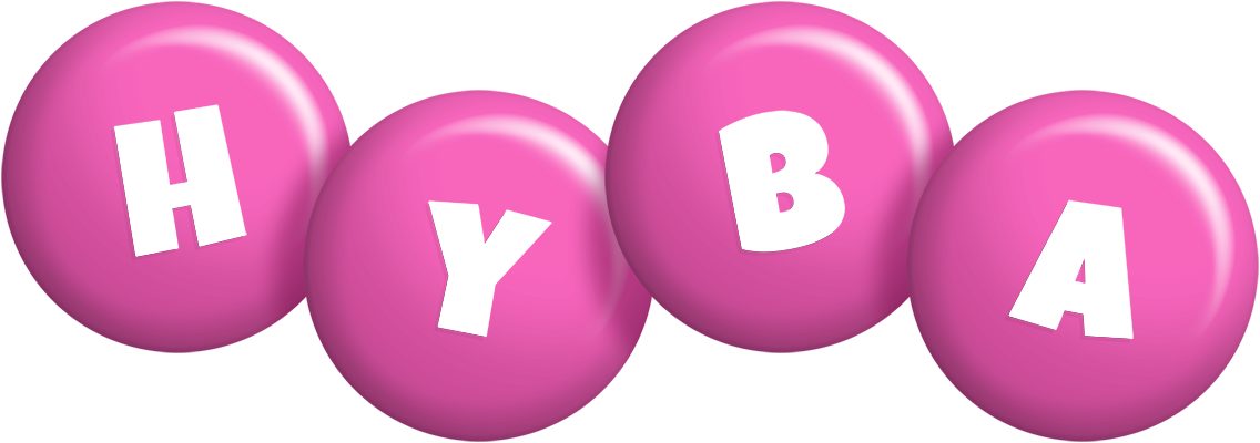 Hyba candy-pink logo