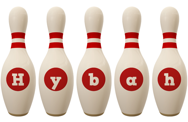 Hybah bowling-pin logo