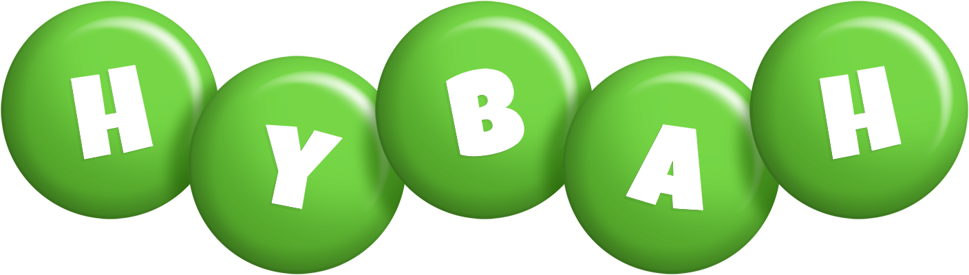 Hybah candy-green logo
