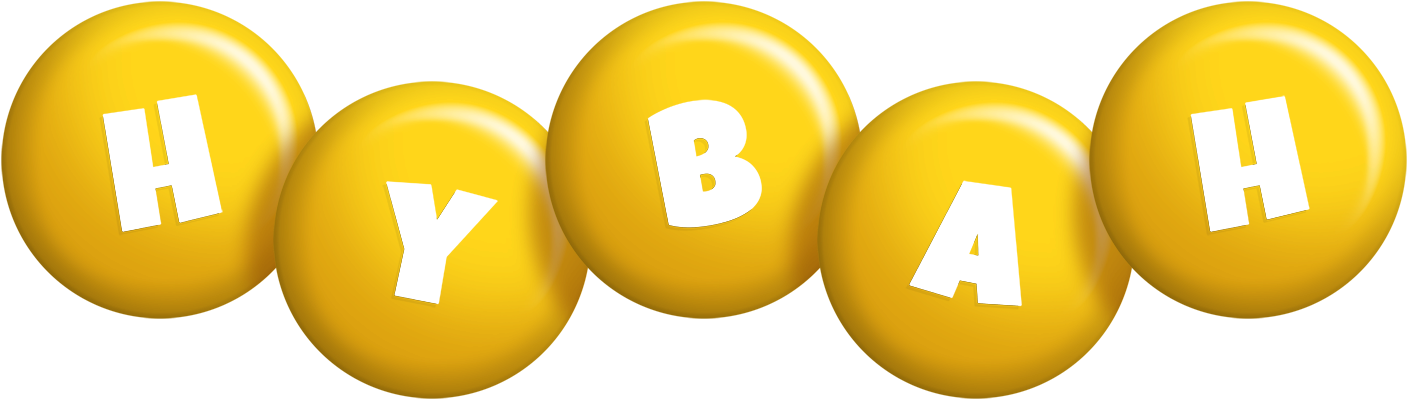 Hybah candy-yellow logo