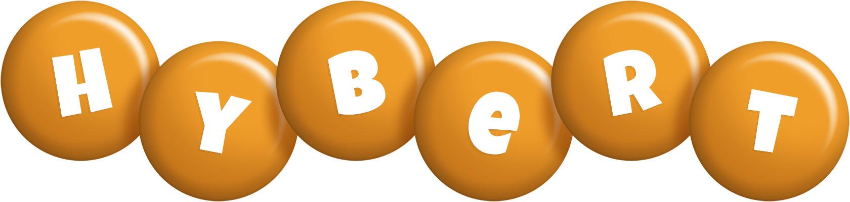 Hybert candy-orange logo