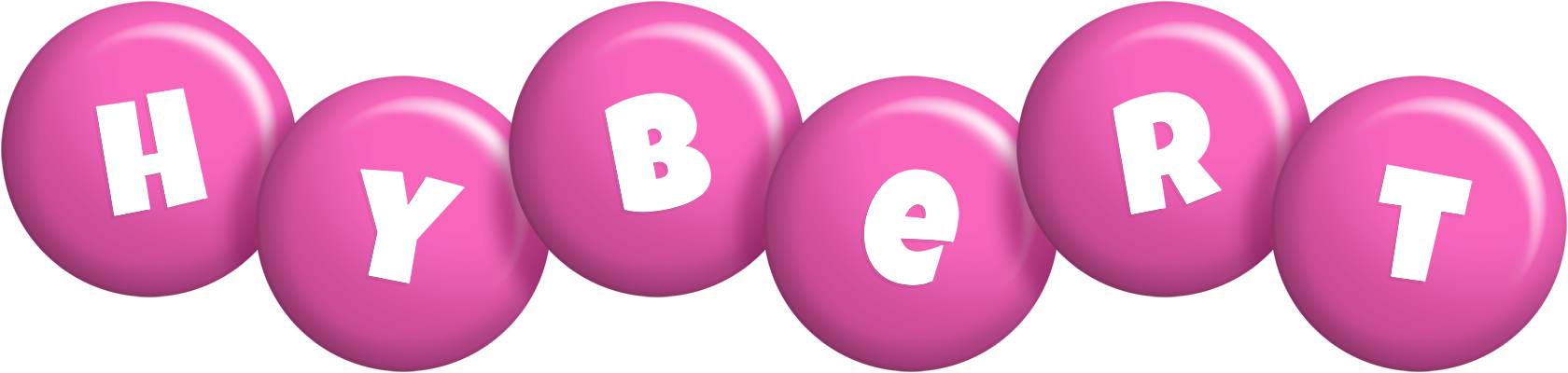 Hybert candy-pink logo