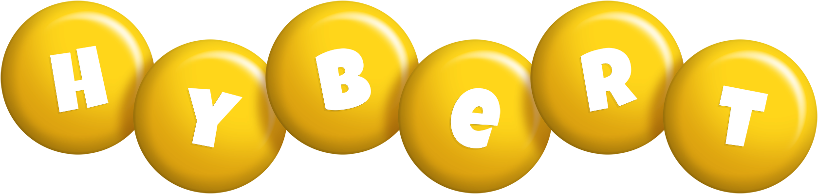 Hybert candy-yellow logo