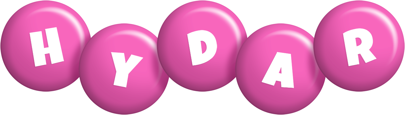 Hydar candy-pink logo
