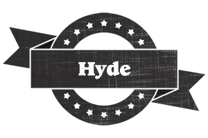 Hyde grunge logo