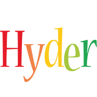 Hyder birthday logo