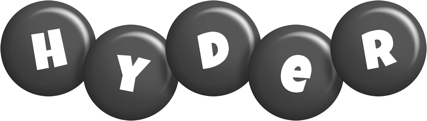 Hyder candy-black logo