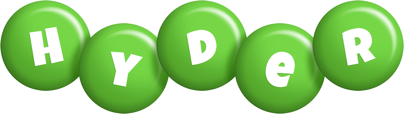 Hyder candy-green logo