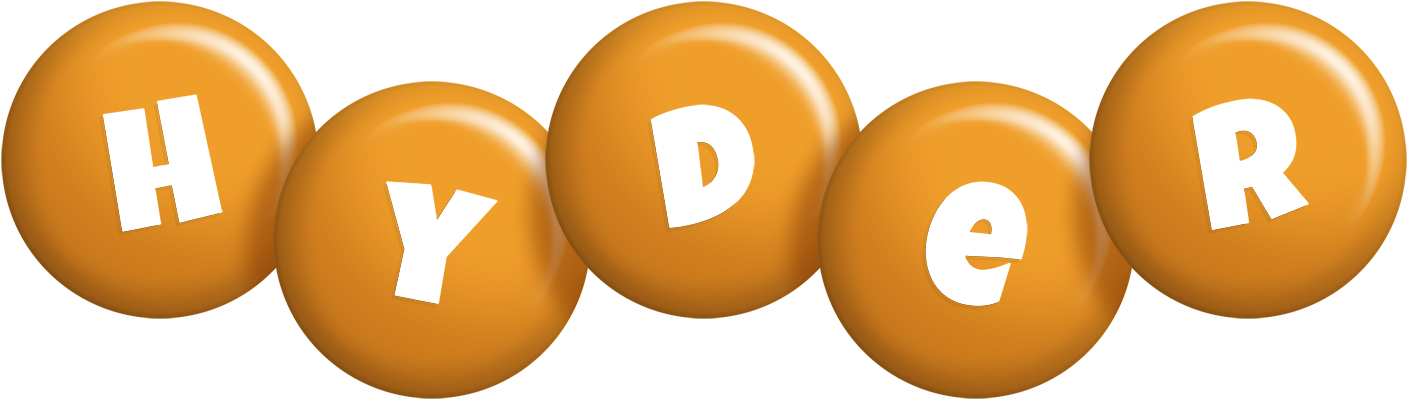 Hyder candy-orange logo