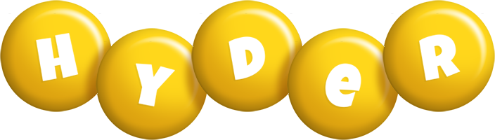 Hyder candy-yellow logo