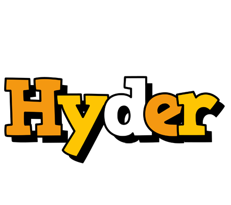 Hyder cartoon logo