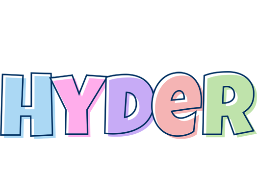 Hyder pastel logo