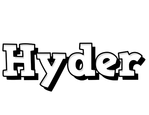 Hyder snowing logo