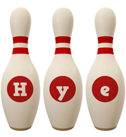 Hye bowling-pin logo