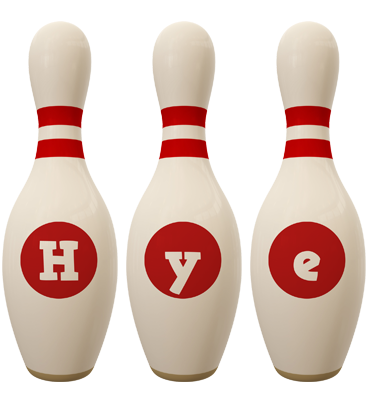 Hye bowling-pin logo