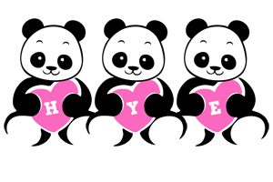 Hye love-panda logo