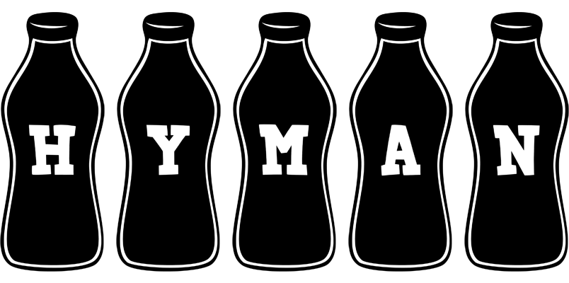 Hyman bottle logo