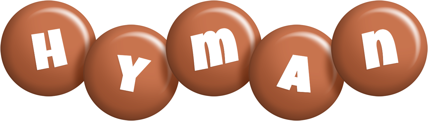 Hyman candy-brown logo