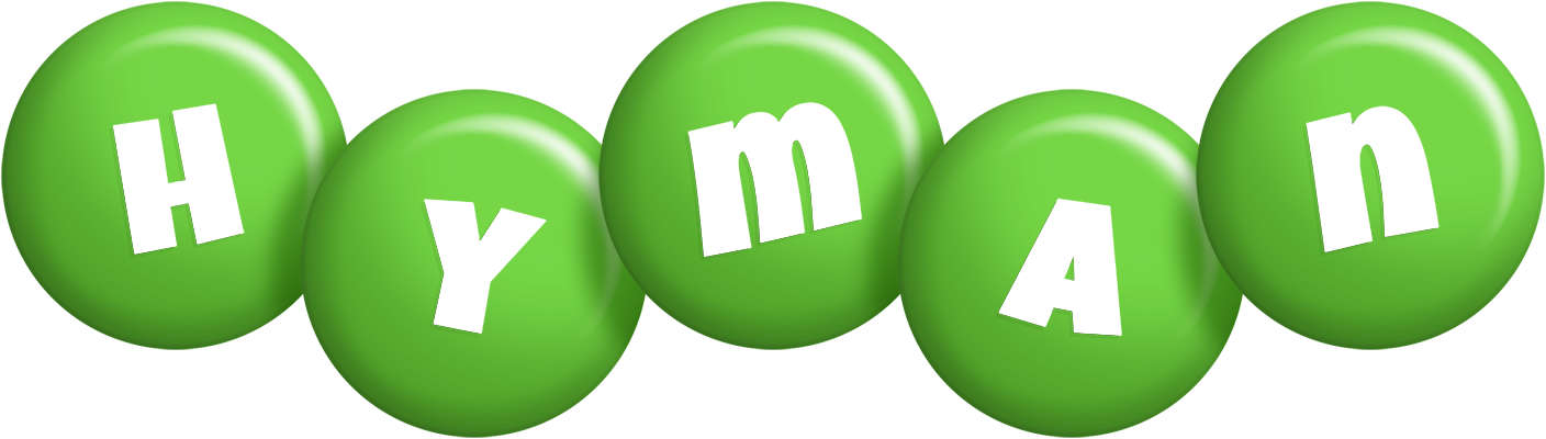 Hyman candy-green logo