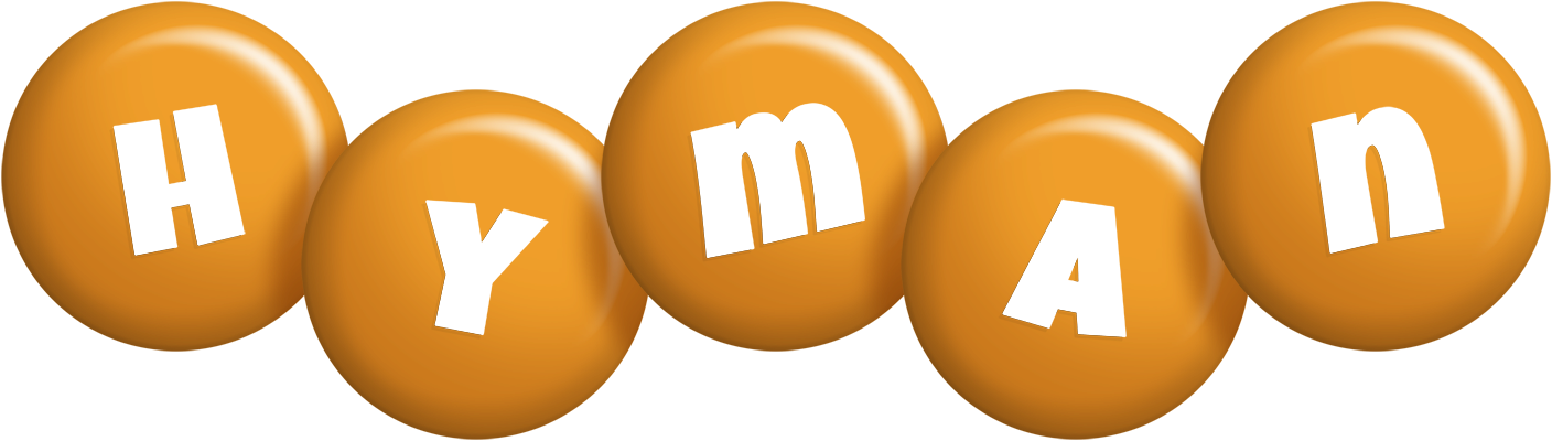 Hyman candy-orange logo