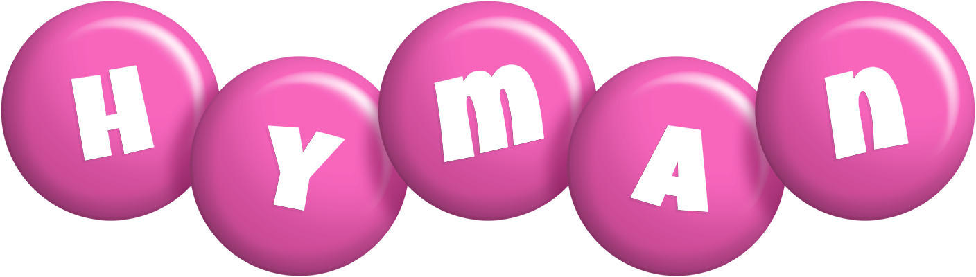 Hyman candy-pink logo