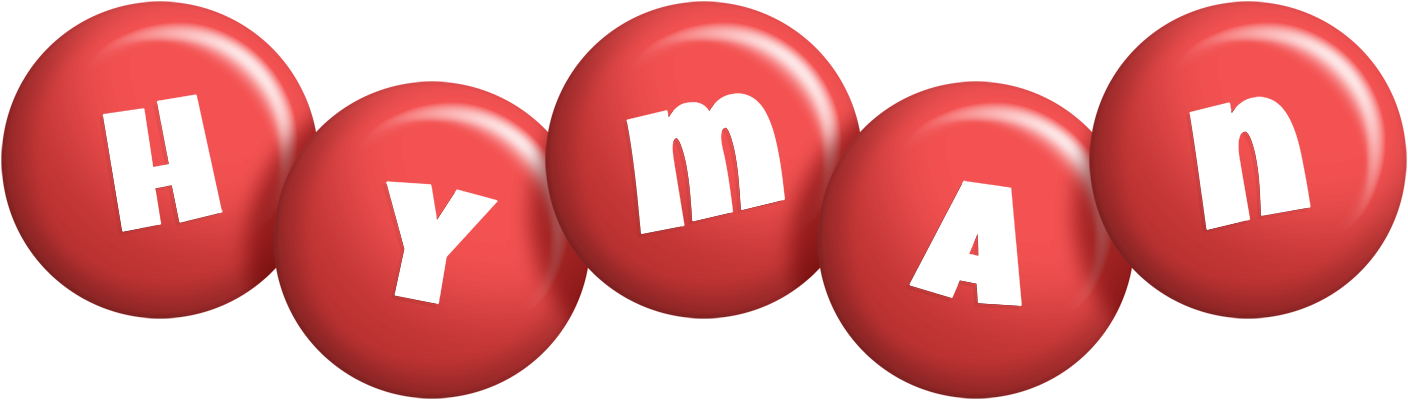 Hyman candy-red logo