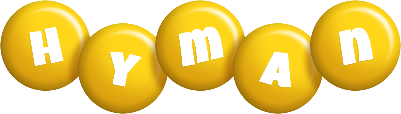 Hyman candy-yellow logo