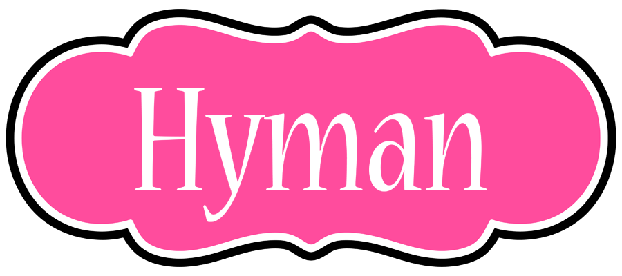 Hyman invitation logo