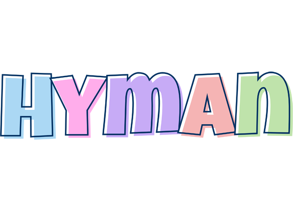 Hyman pastel logo
