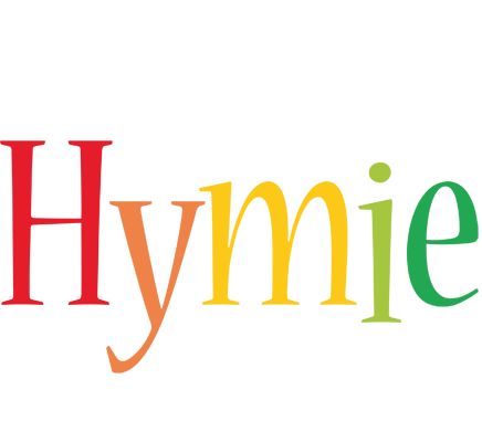 Hymie birthday logo