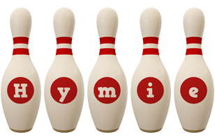 Hymie bowling-pin logo