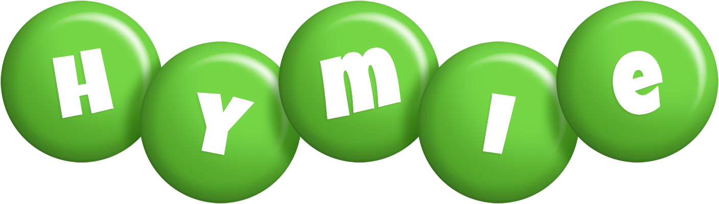 Hymie candy-green logo