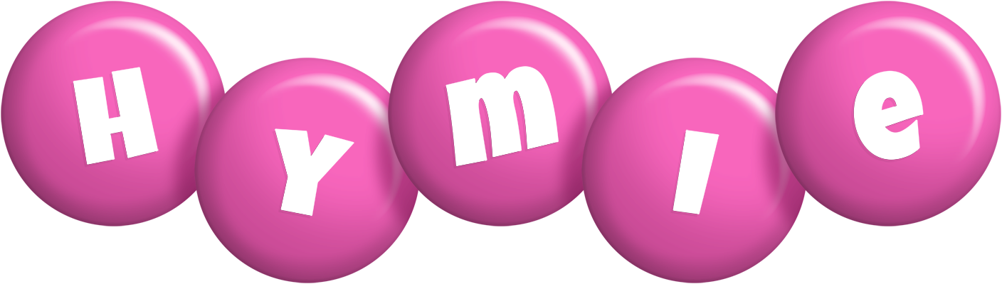 Hymie candy-pink logo