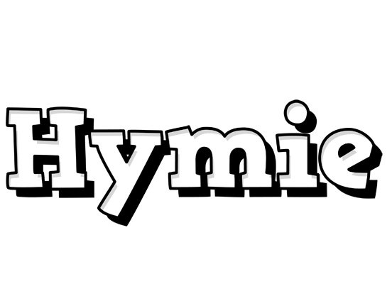 Hymie snowing logo