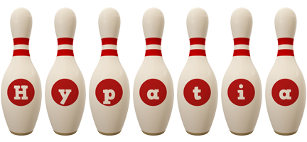 Hypatia bowling-pin logo