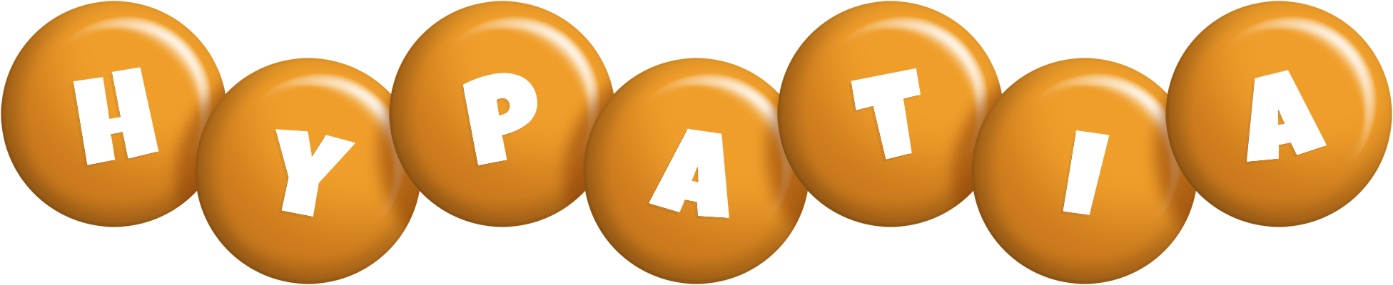 Hypatia candy-orange logo