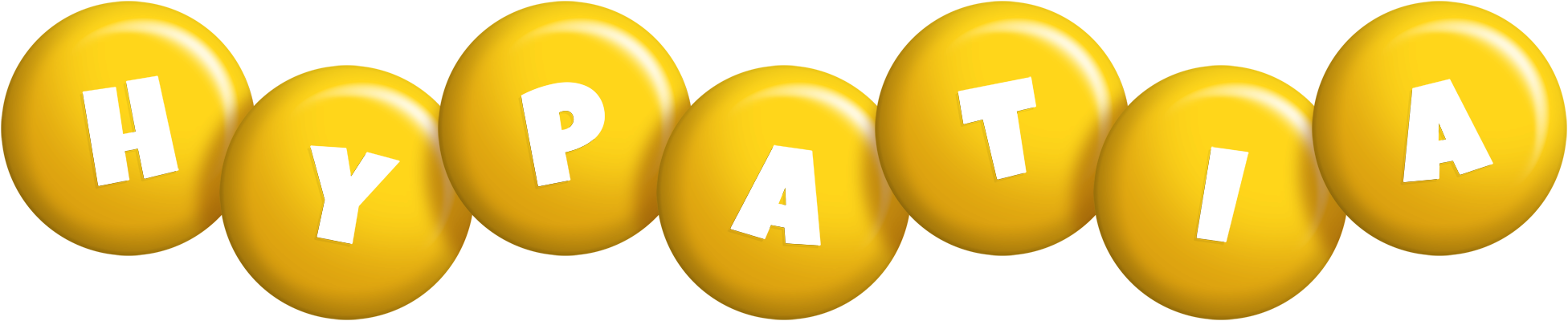 Hypatia candy-yellow logo