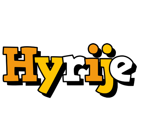 Hyrije cartoon logo