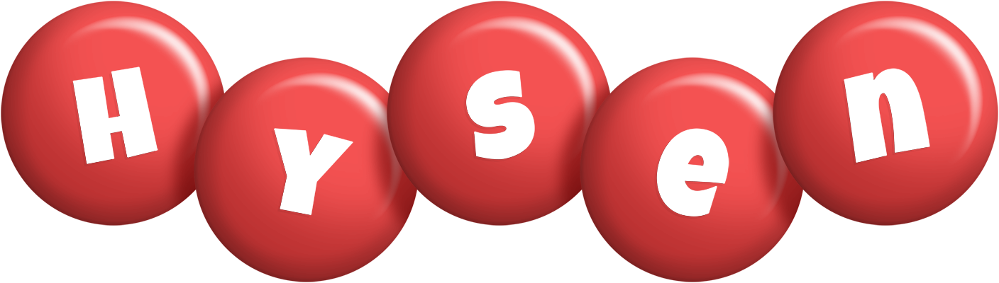 Hysen candy-red logo